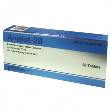 马来酸阿伐曲泊帕,阿伐曲波帕,阿凡泊帕,苏可欣,Avatrombopag Maleate,Avalet-20